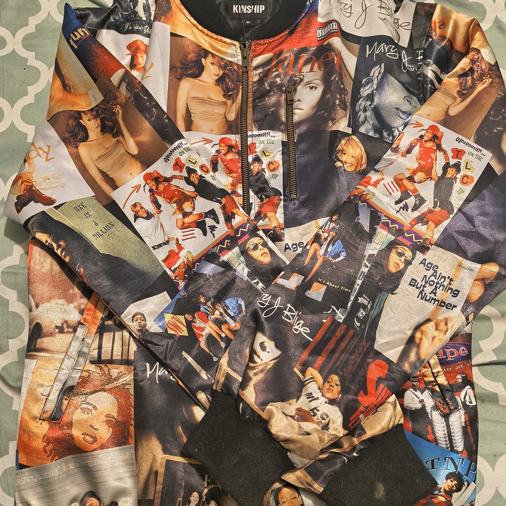 Colorful Graphic Print Jacket